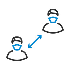 Social Distancing Icon