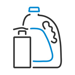 Obraz premium Sanitizer Bottles Icon
