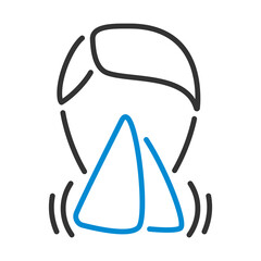 Sneezing Nose Icon