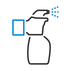 Hand Holding Sanitizer Bottle Icon