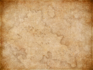 abstract medieval nautical map background - 494640408