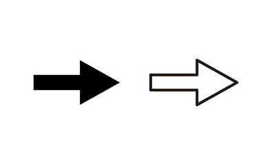 Arrow icon vector. Arrow sign and symbol for web design.