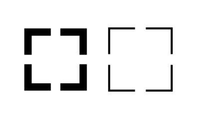 Obraz premium Fullscreen Icon vector. Expand to full screen sign and symbol. Arrows symbol