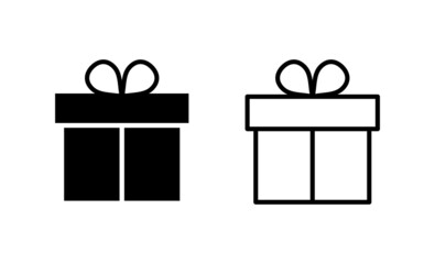 Gift icon vector. gift sign and symbol. birthday gift