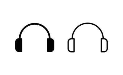 Headphone icon vector. Headvector sign and symbol