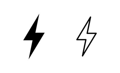 Lightning icon vector. electric sign and symbol. power icon. energy sign