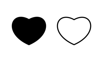Love icon vector. Heart sign and symbol. Like icon vector.