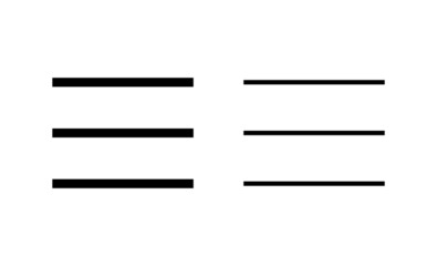 Menu icon vector. web menu sign and symbol. hamburger menu symbol