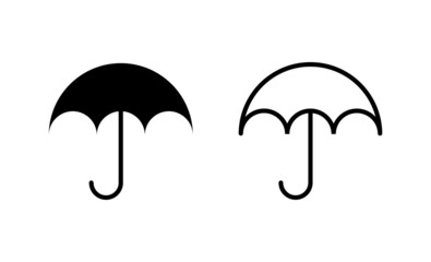 Umbrella icon vector. umbrella sign and symbol