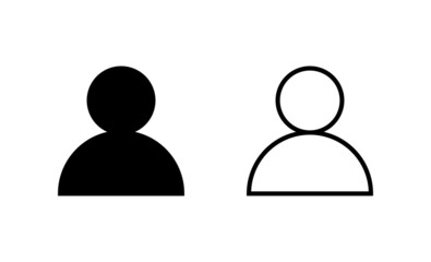 User icon vector. person sign and symbol. people icon.