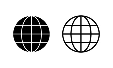 Web icon vector. go to web sign and symbol. web click icon. Global search icon