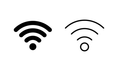 Wifi icon vector. signal sign and symbol. Wireless  icon