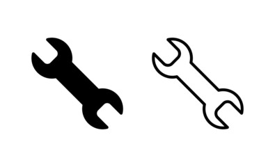 Wrench icon vector. repair icon. tools sign and symbol