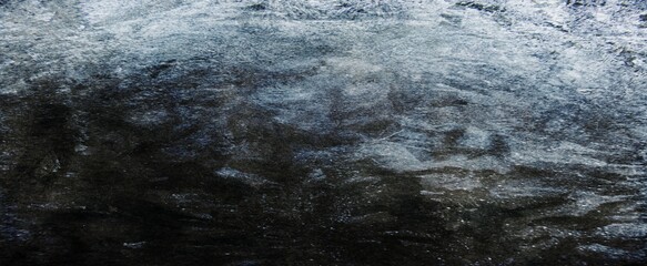 Abstract Wide Angle light blue stucco Background. Wall building Close up. Rough Surface plaster Texture With Copy Space for design