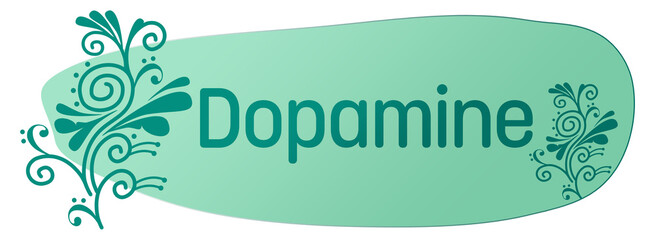 Dopamine Floral Design Element Turquoise Background Text 