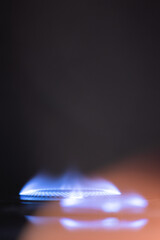 Conceptual photo of gas burners, gas CRISIS in the whole world