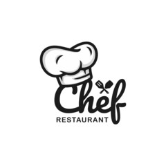 Obraz premium Chef logo design. Restaurant logo