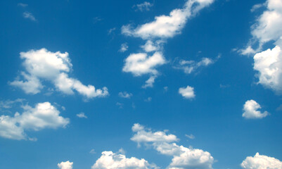 Clouds blue sky High angle air