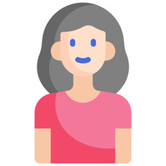 woman flat icon