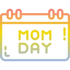 calendar gradient icon