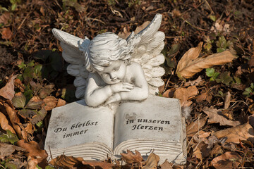 Friedhof, Grabstein, Statue	
