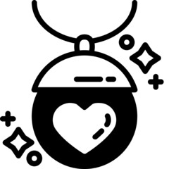 necklace solid line icon
