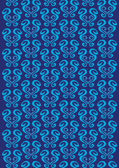Obraz na płótnie Canvas seamless pattern with blue shapes