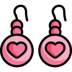 earrings Two Tone icon