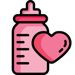 feeding bottle Two Tone icon