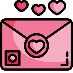 love letter Two Tone icon