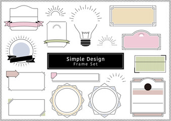 Simple Design Frame Set