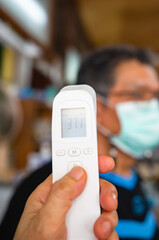 Body temperature screening during the Covid-19 period before entering the restaurant