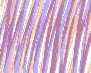 Vertical blots abstract watercolor background. Stripes of lilac, orange and burgundy.