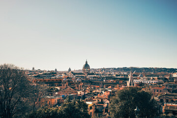 Naklejka premium panorama of city of rome