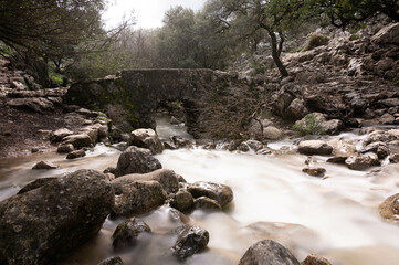 Rio pajaruco con puente de la era Romana