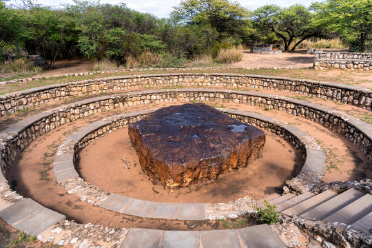 the world's largest meteorite, Hoba meteorite, near Grootfontein, Namibia
