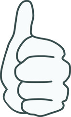Clip art of Nice hand sign