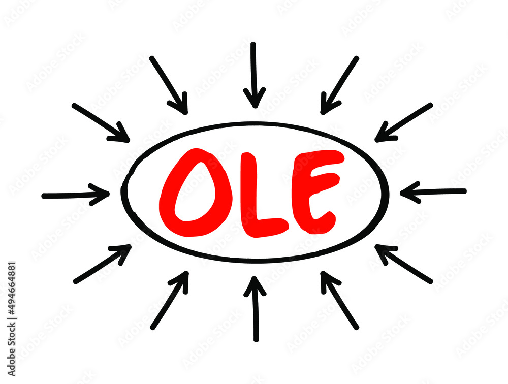Poster ole object linking and embedding - technology that allows embedding and linking to documents and oth