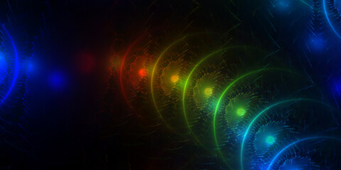 3D Fractal Background hologram