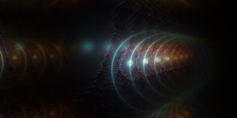 3D Fractal Background hologram