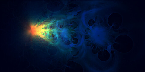 Abstract background fractal. 3D illustration