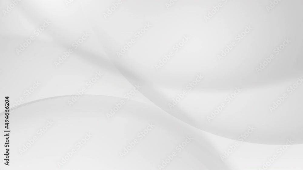 Poster abstract white simple background, flowing wave smooth loop motion graphic