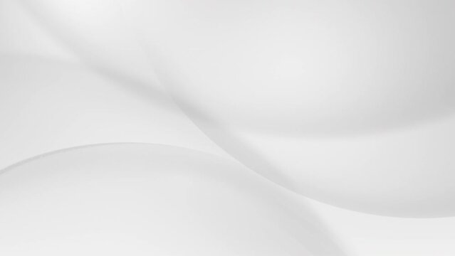abstract white simple background, flowing wave smooth loop motion graphic