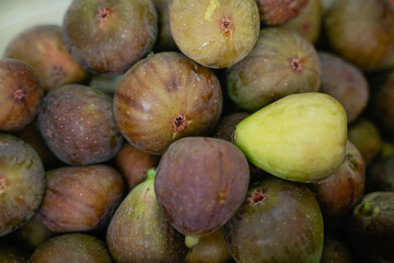 ripe figs closeup