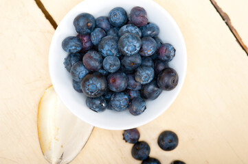 fresh blueberry bowl