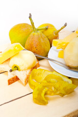 fresh pears and cheese