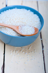 raw white rice