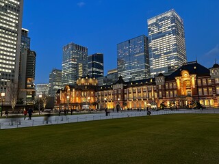 night view of Tokyo Marunouchi