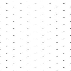 Square seamless background pattern from geometric shapes. The pattern is evenly filled with small black social distance symbols. Vector illustration on white background