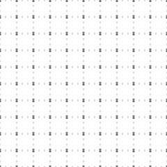 Square seamless background pattern from black Christmas lanterns are different sizes and opacity. The pattern is evenly filled. Vector illustration on white background